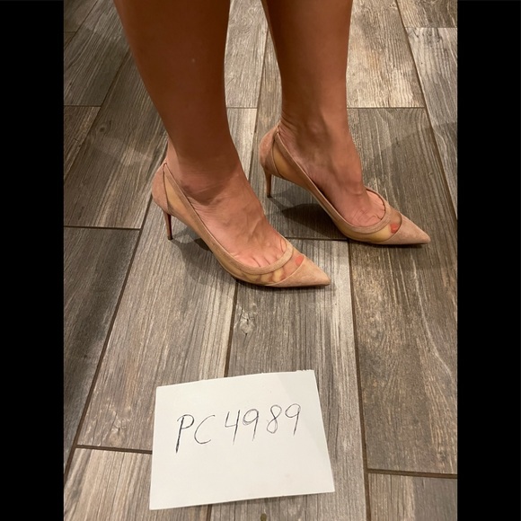 SOLD Christian Louboutin Galativi 70 nude mesh heels 38 - Picture 12 of 12
